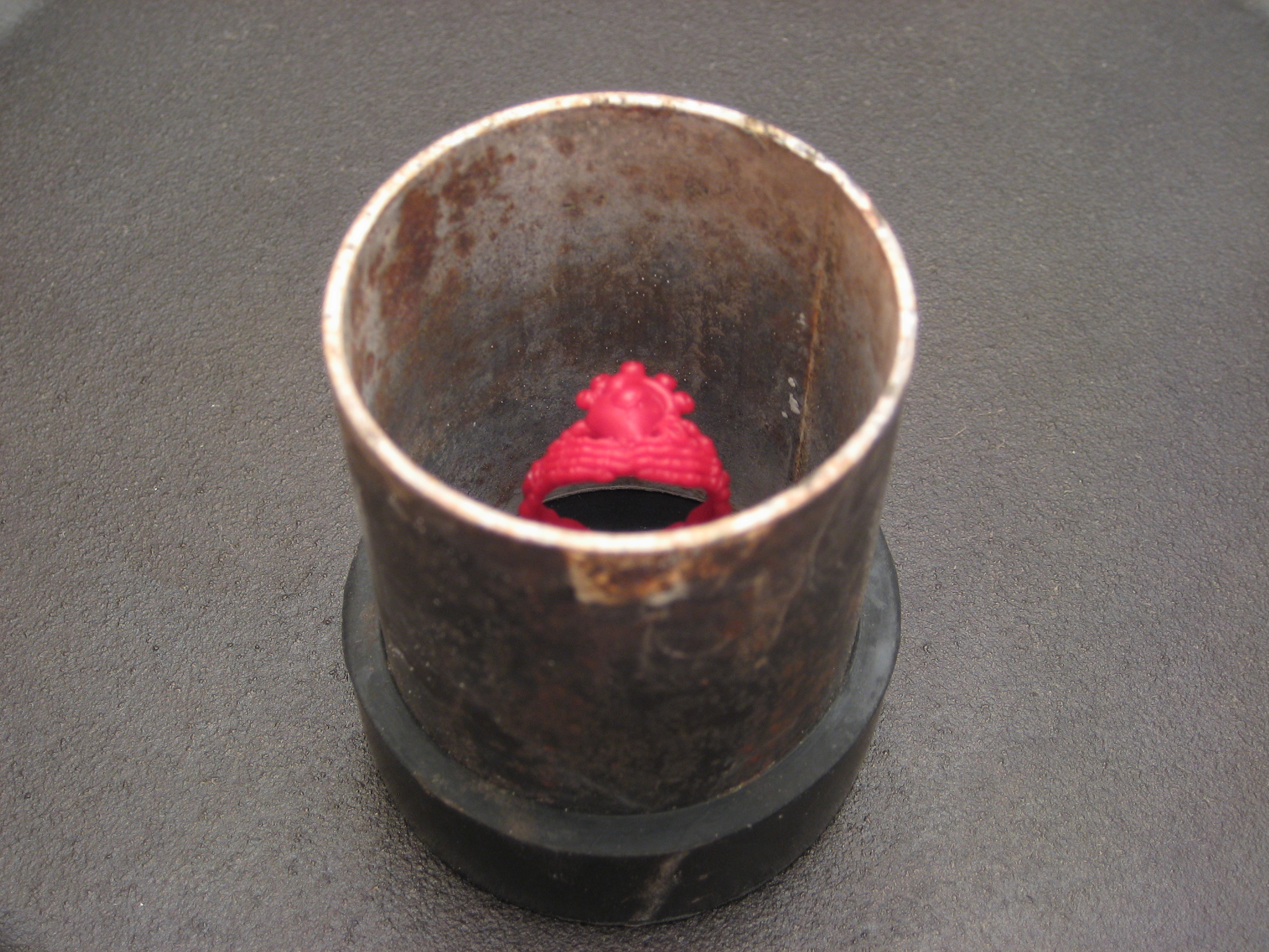Casting image #3 An image of a wax model ready to be invested