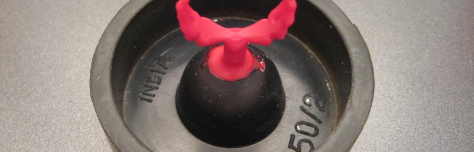 An image of a wax model ready to be invested