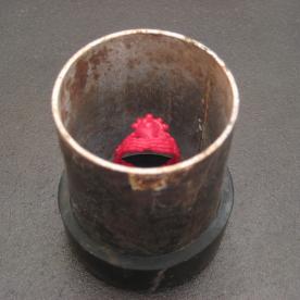 An image of a wax model ready to be invested