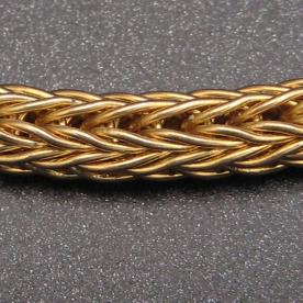 A closeup of a finished Roman Chain.
